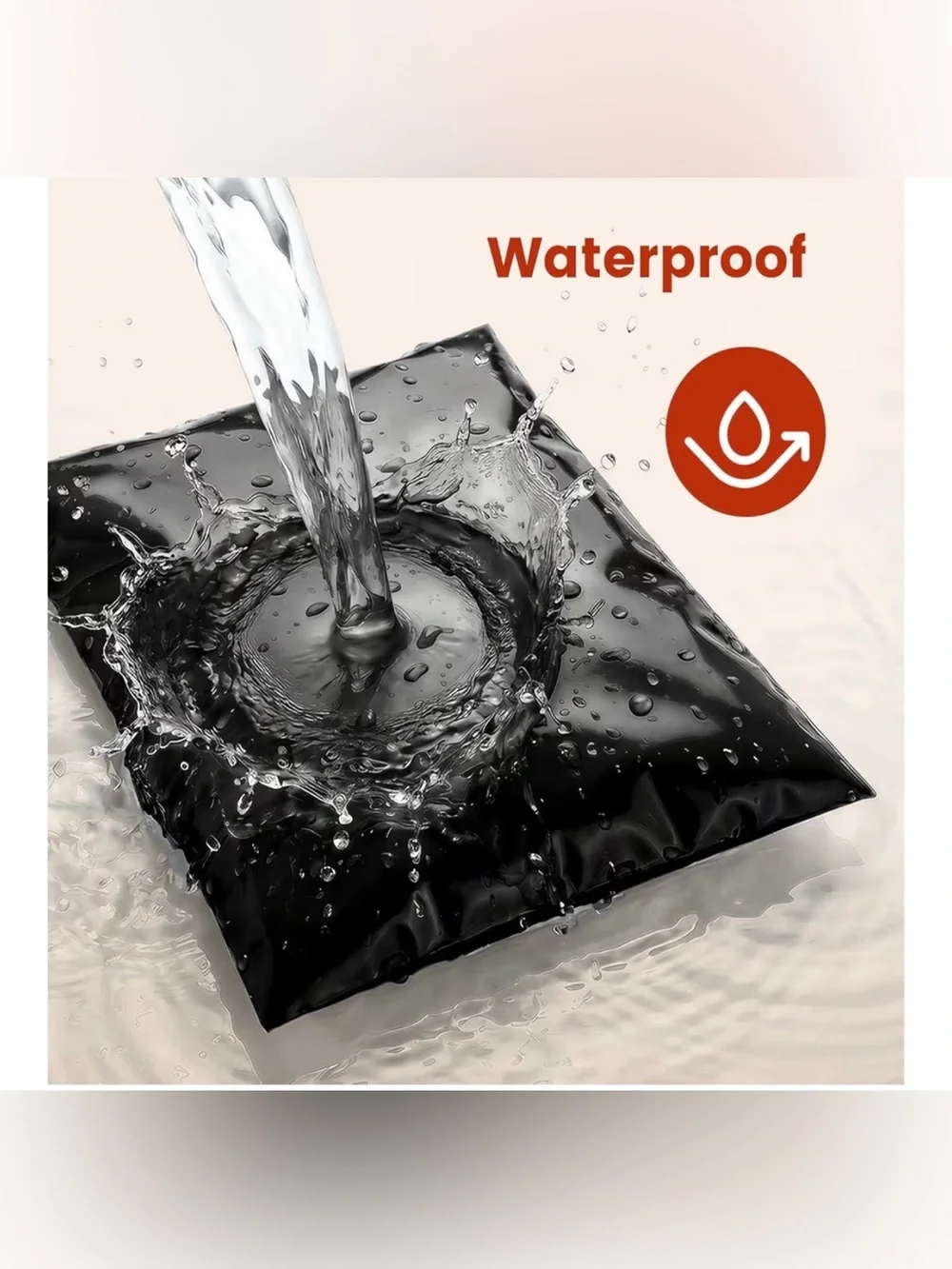 25 / 14.5 x 19 Glossy Black Poly Bag Mailer